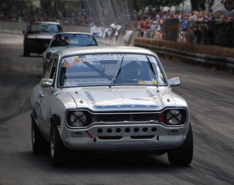 Vanina Ickx gjorde det fremragende i Charlotte Engells Ford Escort
(Foto: Motorsporten.dk)